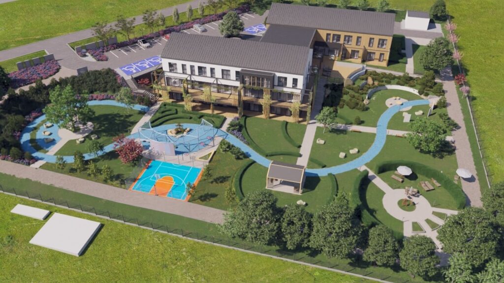 Wizualizacja Neuośrodka (mat. Stowarzyszenia Hospicyjnego Bądźmy Razem)